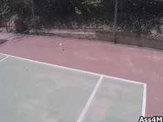 Tennis and fuck lessons for busty teen